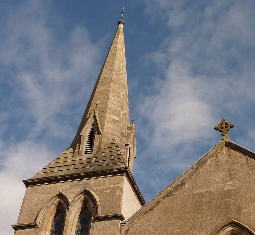 steeple of Kirkmuirhill Church